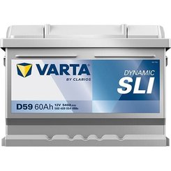 Pièces agricoles - Eclairage - Battery 12V 60Ah 540A D59 VARTA Dynamic SLI