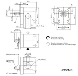 Pièces agricoles - Hydraulique - Pompe à engrenages AZPJ-22-016RHO30MB