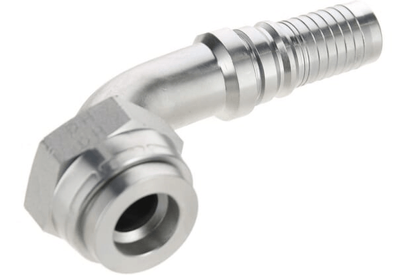 Pièces agricoles - Hydraulique - Raccord à sertir 4SH-DN25-1.11/16" ORFS-90°