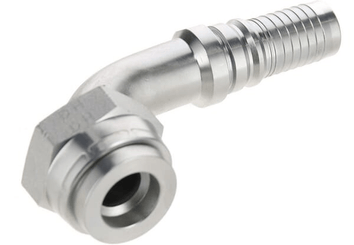 Pièces agricoles - Hydraulique - Raccord à sertir 4SH-DN25-1.11/16" ORFS-90°