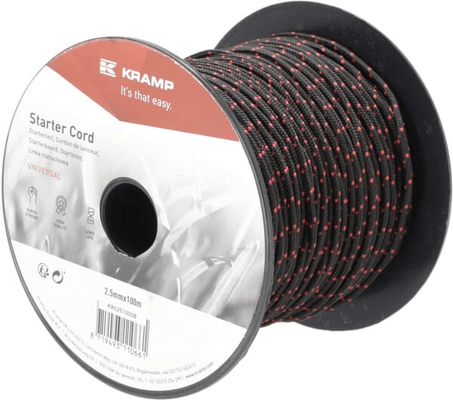 Pièces agricoles - Moteurs pièce adaptable - Cordon de lanceur 2,5 mm x 100 m noir