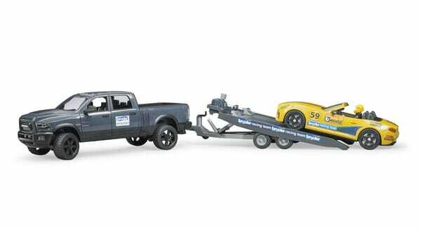 Loisirs - Jouets - Véhicule RAM 2500 et Roadster d’équipe de course Bruder