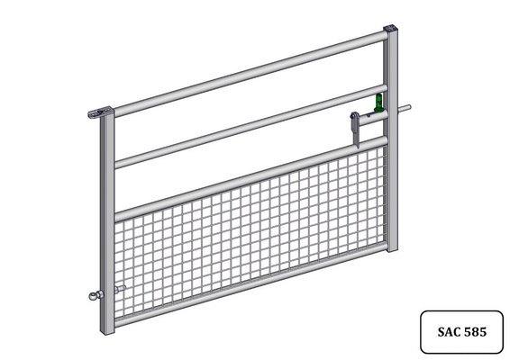 Materiels - Accessoires 20Kg-30Kg - PORTE HERBAGE SEMI-GRILLAGEE L.1.79M