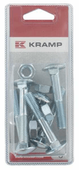 Pièces agricoles - Fasteners - Écrou et boulon M10 x 60 mm, 4,6 (6)