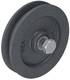 Roue pleine de portail, fonte, 160 mm, libre