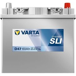 Pièces agricoles - Eclairage - Battery 12V 60Ah 540A D47 VARTA Dynamic SLI