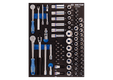 Module mousse + PP 70 pièces douilles 1/4 & 3/8" et accessoires