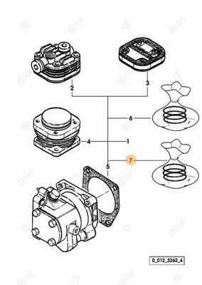 Pièces agricoles - Pieces moteur - JEU DE SEGM.PISTON Deutz-Fahr origine