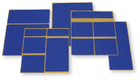 Kit de réparation de bâches bleu RAL 5002 (par 1)