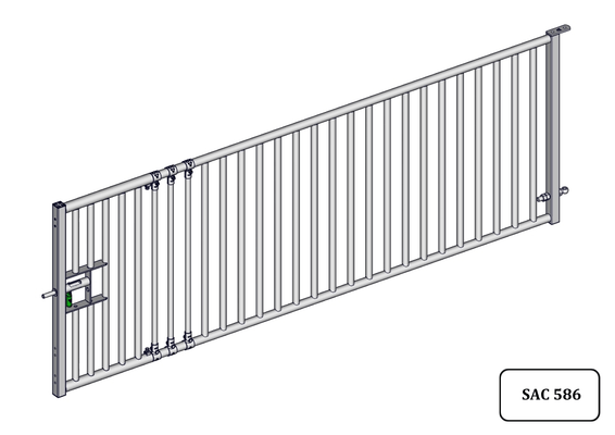Accessoires et options matériel  - Matériel d'élevage - autre - PACK DE 6 PORTES CHEVRE EXTENSIBLE BARREAUDEE DE 3M/3.30M