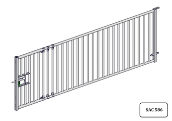 Accessoires et options matériel  - Matériel d'élevage - autre - PACK DE 6 PORTES CHEVRE EXTENSIBLE BARREAUDEE DE 3M/3.30M