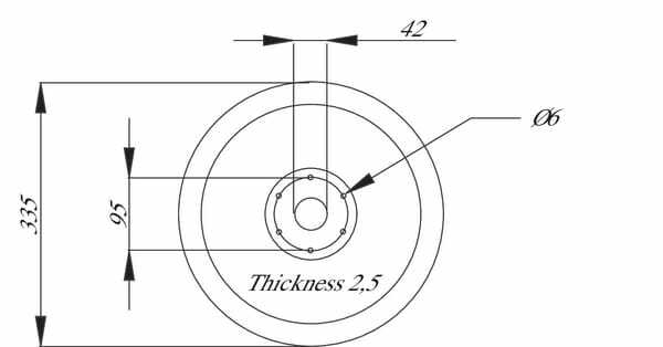 Pièces agricoles - Machines - Disque Lemken D335/43x2,5
