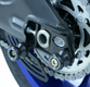 Pions de bras oscillant R&G RACING avec platine noir Yamaha YZF-R1