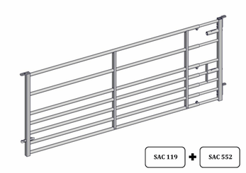 Materiels - Cage de contention - PACK DE 14 PANNEAUX 7 LISSES PETIT BETAIL L.3/4M EMBOITEE