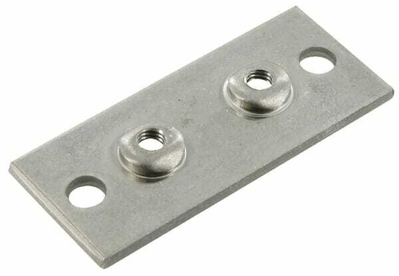 Pièces agricoles - Hydraulique - Plaque à visser inox Gr.1