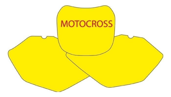 Pièces Quad & Motos - Pièces communes - Fonds de plaque BLACKBIRD bleu Yamaha YZ85