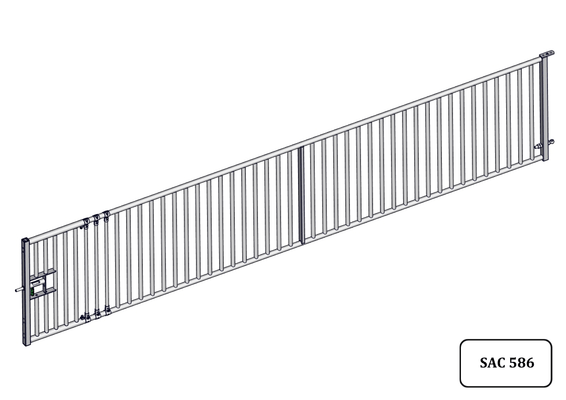Accessoires et options matériel  - Matériel d'élevage - autre - PACK DE 6 PORTES CHEVRE EXTENSIBLE BARREAUDEE DE 5M/5.30M