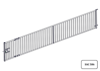 Accessoires et options matériel  - Matériel d'élevage - autre - PACK DE 6 PORTES CHEVRE EXTENSIBLE BARREAUDEE DE 5M/5.30M