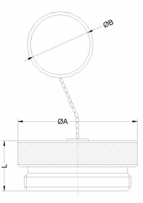 Pièces agricoles - Hydraulique - Bouchon pour VCR 1"