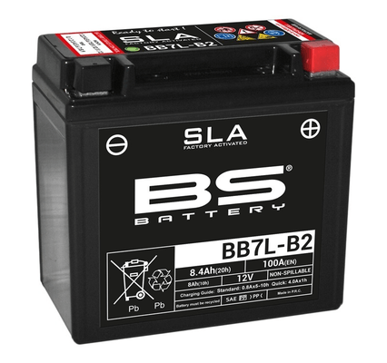 Pièces Quad & Motos - Electrique - Batterie BS BATTERY SLA sans entretien activé usine - BB7L-B2