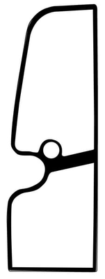 Pièces agricoles - TP pièce adaptable - Vitre de porte gauche