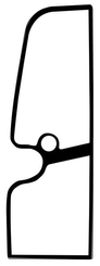 Pièces agricoles - TP pièce adaptable - Vitre de porte gauche