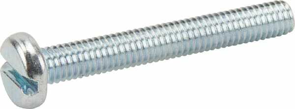 Pièces agricoles - Fasteners - Vis à tête cylindrique fendue large zinc M4x16