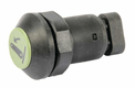 Interrupteur poussoir, relevage, rond, vert