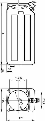 Pièces agricoles - Hydraulique - MPP Réservoir 1 ltr plastique