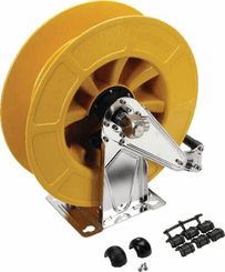Pièces agricoles - Hydraulique - Enrouleur de tuyau auto, jaune