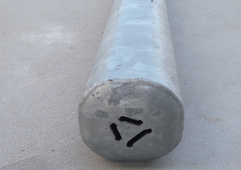 Materiels - Cage de contention - PACK DE 25 POTEAUX TREFLE NU D.102MM L.2.13M