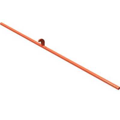 Pièces agricoles - Pièce divers - Tube de retenue 4m soudé -peint-