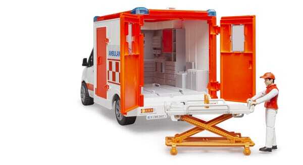Loisirs - Jouets - Ambulance MB Sprinter avec chauffeur et module son et lumière