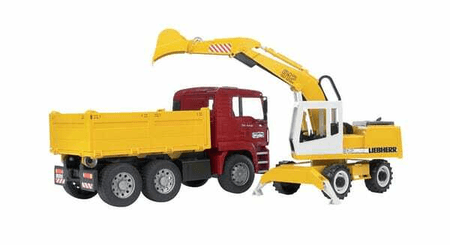 Loisirs - Jouets - MAN Camion et Excavatrice