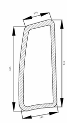Pièces agricoles - Tracteur pièce adaptable - Vitre latérale fixe
