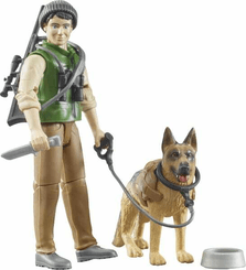 Loisirs - Jouets - Forestier avec chien et équipements