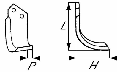 Pièces agricoles - Machines - Lame hélicoïdale D. Maschio
