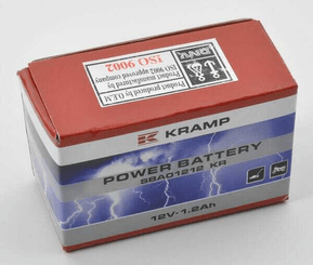 Pièces agricoles - Eclairage - Batterie 12V 1.2Ah fermée Kramp
