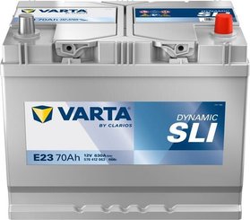Pièces agricoles - Eclairage - Battery 12V 70Ah 630A E23 VARTA Dynamic SLI