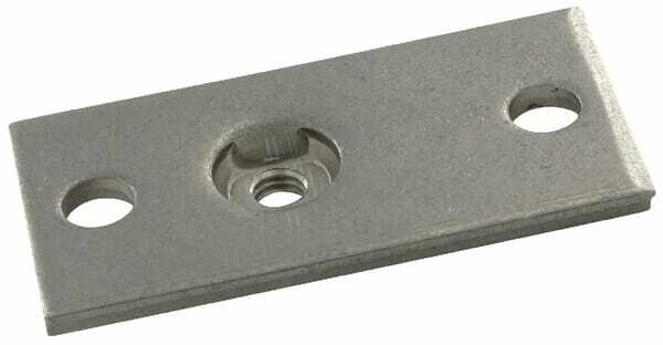 Pièces agricoles - Hydraulique - Plaque à visser inox Gr.0 0