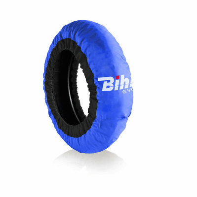 Pièces Quad & Motos - Transport - Garage - Paddock - Couvertures chauffantes BIHR Home Track EVO2 autorégulée pneus avant 120 / arrière 180-200mm bleu