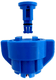Buse d'injection d'air TD 60° 03 bleu/céramique bleue Agrotop