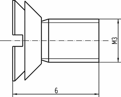 Pièces agricoles - Pièce Pulvérisateur - Vis tête fraisée M3x6 a. joint