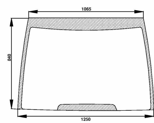 Pièces agricoles - Tracteur pièce origine - Pare-brise fixe