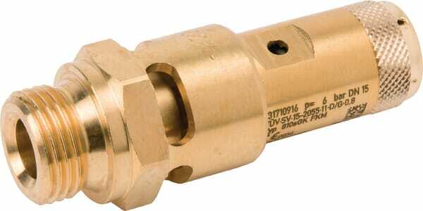 Pièces agricoles - Pièce pneumatique - Soupape sécurité 1/2"CE 6 bar