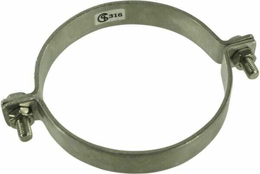 Pièces agricoles - Hydraulique - Kit d'étriers de tube inox 114.3mm