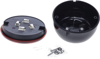 Pièces agricoles - Eclairage - Feu arrière multifonction LED, rond, 12-24V, Ø 140mm, «hamburger», Kramp