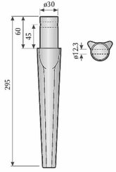 Pièces agricoles - Travail du sol - Dent de herse rotative p/Pegoraro