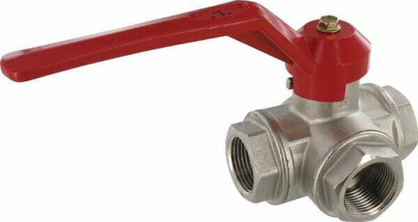 Pièces agricoles - Hydraulique - Vanne bois.sph.3v. L 1" f/f