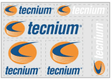 Planche autocollants TECNIUM 6 Logos fond transparent 180X125